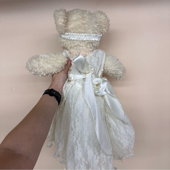 Quince Teddy Bear with Ivory dress - Picture 4 of 5